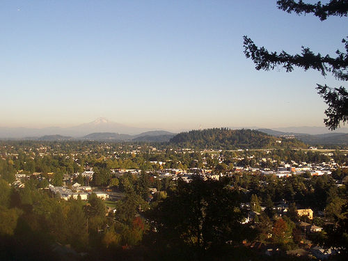 View from Mt. Tabor, Portland, Oregon